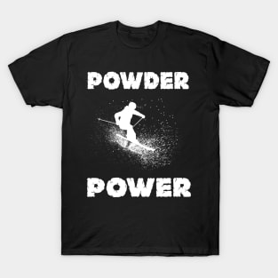 Powder Power, Skiing image T-Shirt